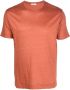 Boglioli Linnen T-shirt Oranje - Thumbnail 1