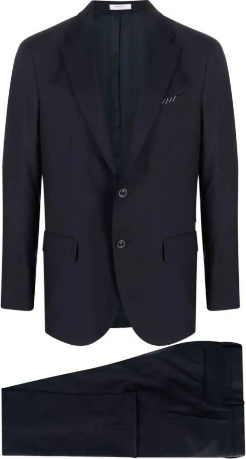 Boglioli Pak met enkele rij knopen Blauw