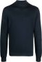 Boglioli Coltrui van scheerwol Blauw - Thumbnail 1
