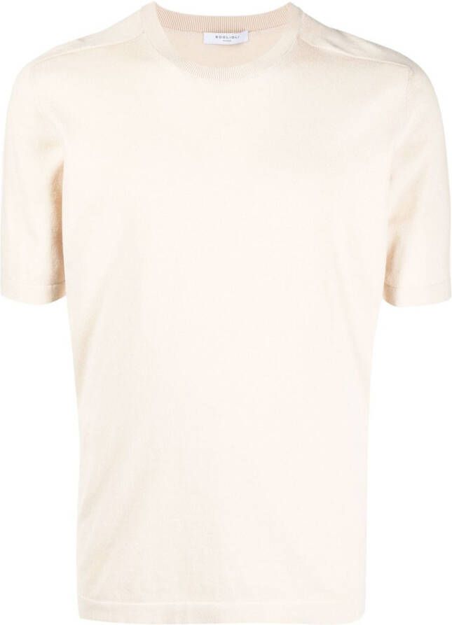 Boglioli T-shirt met korte mouwen Beige