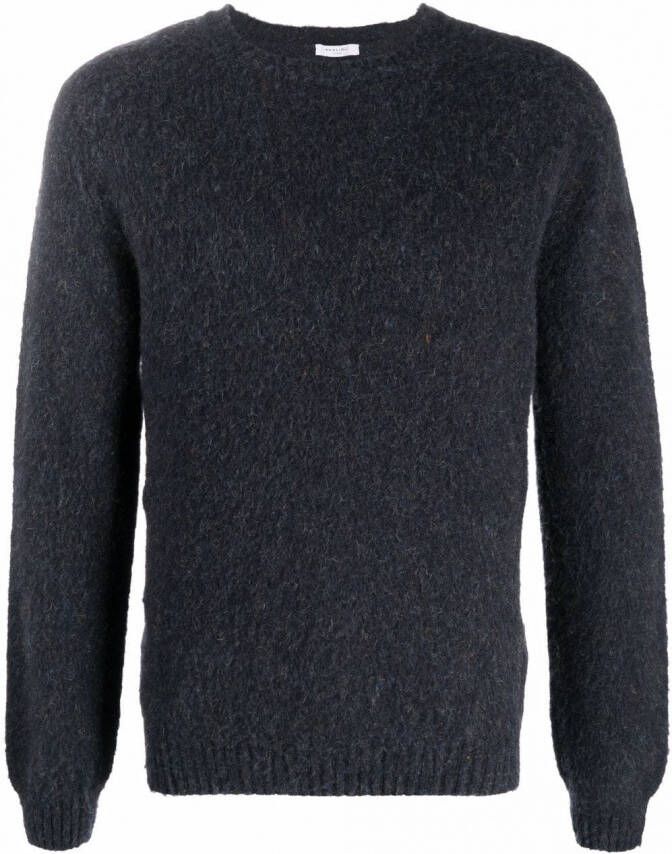 Boglioli Trui met kameelhaar Blauw