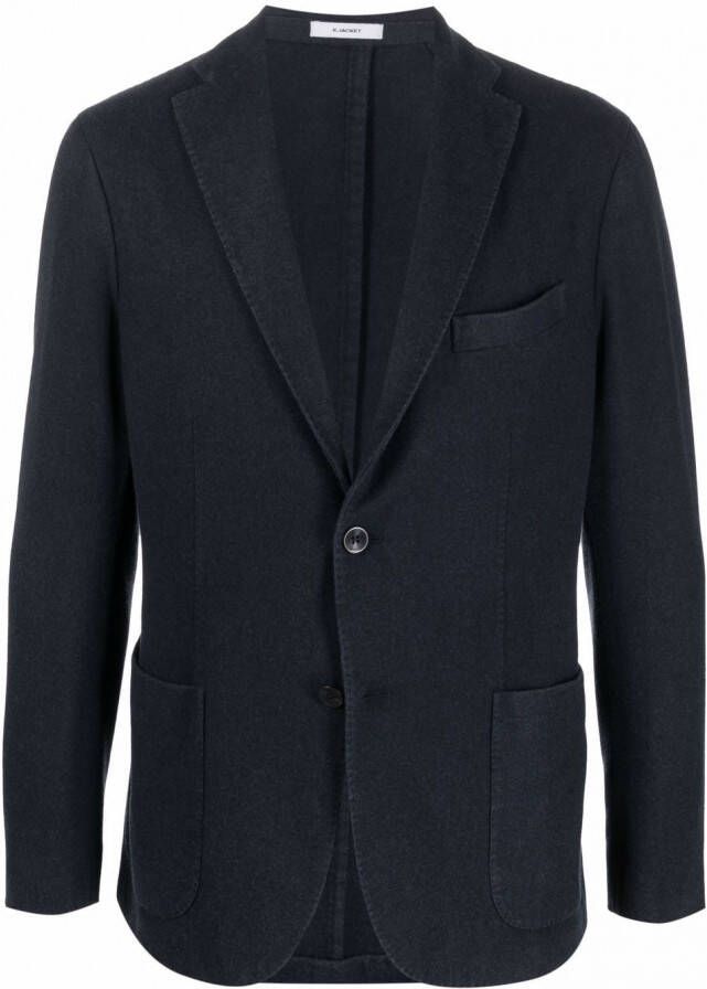 Boglioli Wollen blazer Blauw
