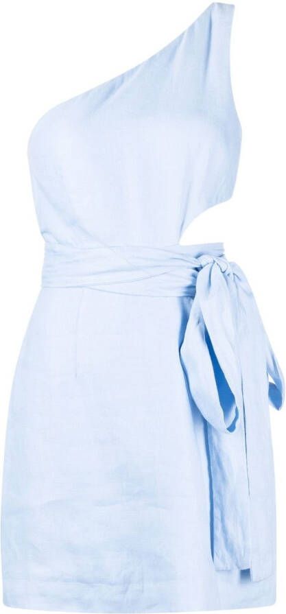 BONDI BORN Asymmetrische mini-jurk Blauw