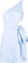 BONDI BORN Asymmetrische mini-jurk Blauw - Thumbnail 1