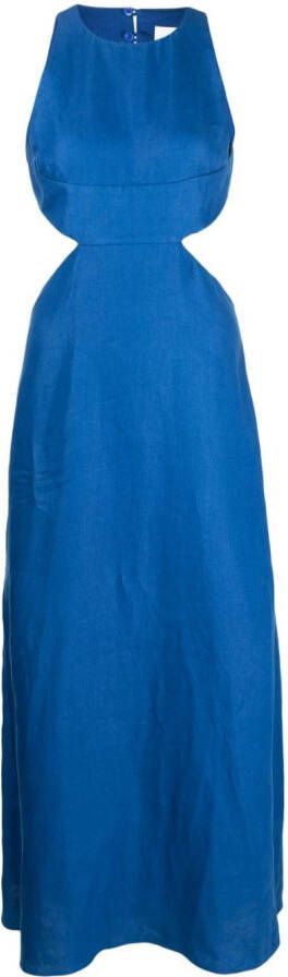 BONDI BORN Linnen jurk Blauw