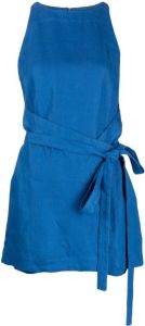 BONDI BORN Linnen mini-jurk Blauw