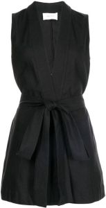 BONDI BORN Linnen mini-jurk Zwart