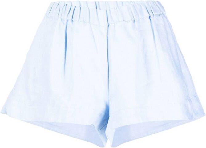 BONDI BORN Linnen shorts Blauw