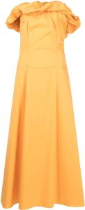 BONDI BORN Strapless maxi-jurk Oranje