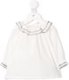 Bonpoint Blouse met stiksels Wit - Thumbnail 1