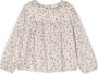 Bonpoint Shirt met bloe print Beige - Thumbnail 1