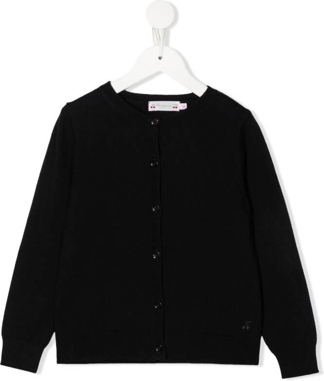 Bonpoint Fijngebreid vest Zwart