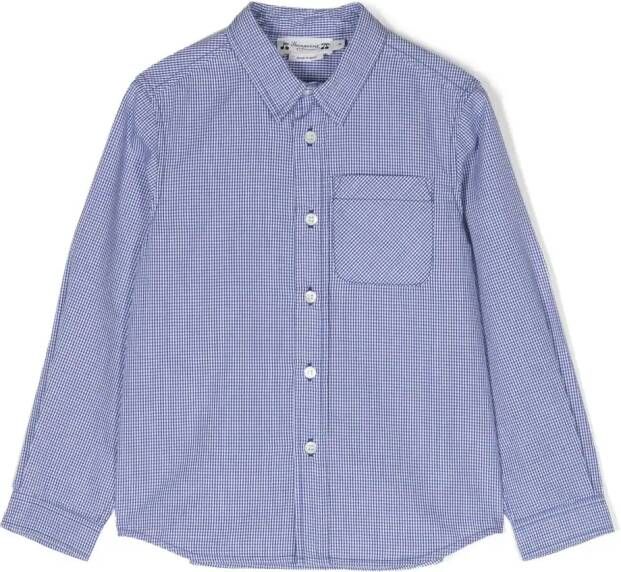 Bonpoint Geruit shirt Blauw