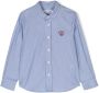Bonpoint Gestreept shirt Blauw - Thumbnail 1