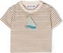 Bonpoint Gestreept T-shirt Beige - Thumbnail 1