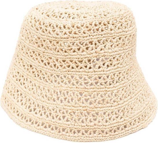 Bonpoint Geweven vissershoed Beige