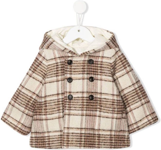 Bonpoint Jas met dubbele rij knopen Beige