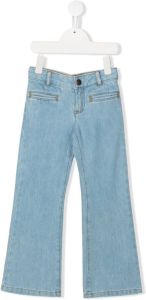 Bonpoint Jeans met wijde pijpen Blauw