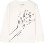 Bonpoint Katoenen T-shirt Beige - Thumbnail 1
