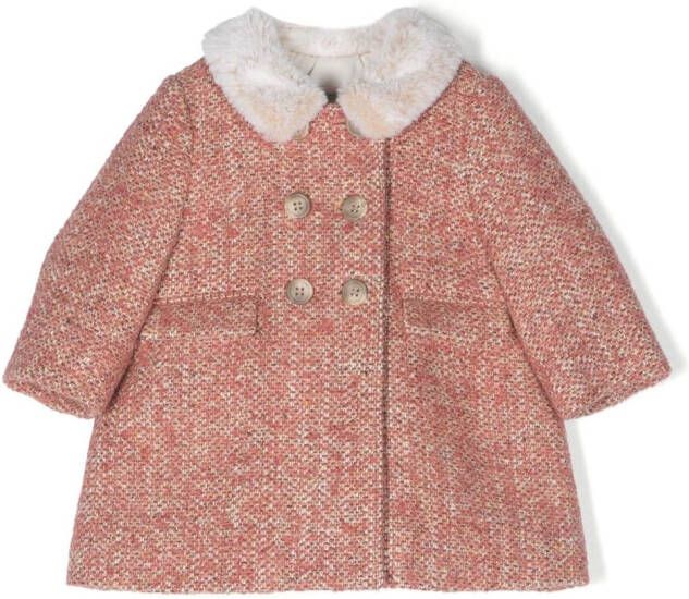 Bonpoint Lammy coat Roze