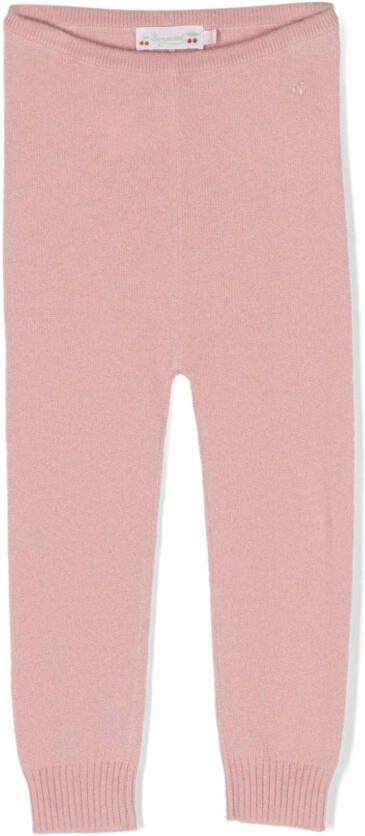 Bonpoint Legging met geborduurd logo Roze