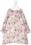 Bonpoint Midi-jurk met bloe print Beige - Thumbnail 1