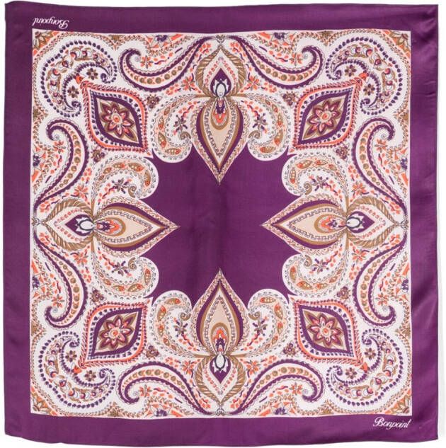 Bonpoint Sjaal met paisley-print Paars