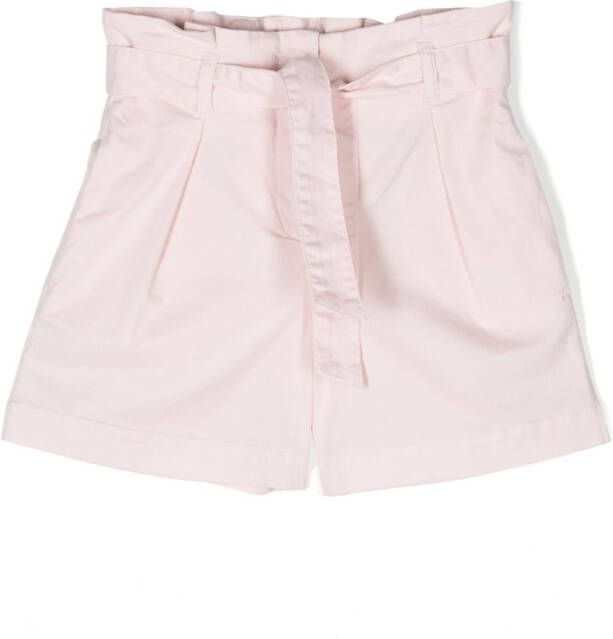 Bonpoint Shorts met paperbag taille Roze