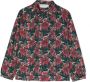 Bonpoint Shirt met bloe print Groen - Thumbnail 1