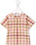 Bonpoint Shirt met gingham ruit Beige - Thumbnail 1
