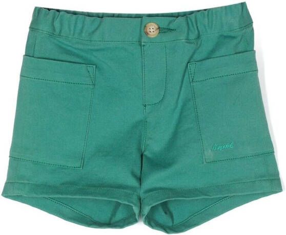 Bonpoint Shorts met geborduurd logo Groen