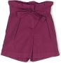 Bonpoint Shorts met gestrikte taille Paars - Thumbnail 1
