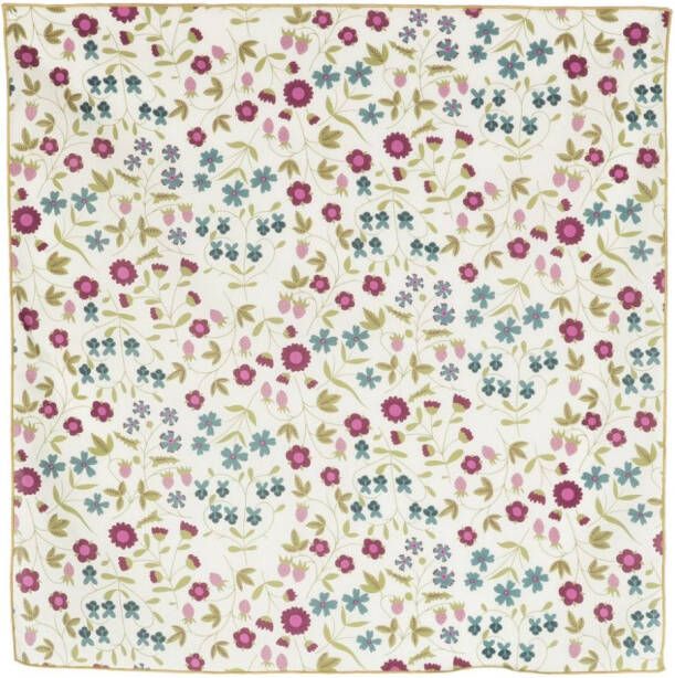 Bonpoint Sjaal met bloe print Beige