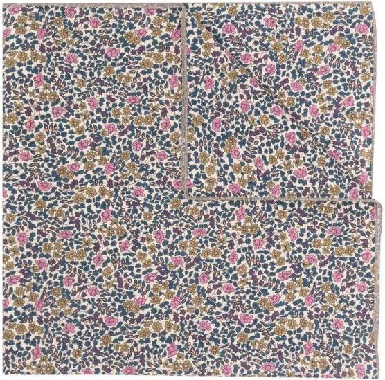 Bonpoint Sjaal met bloe print Beige