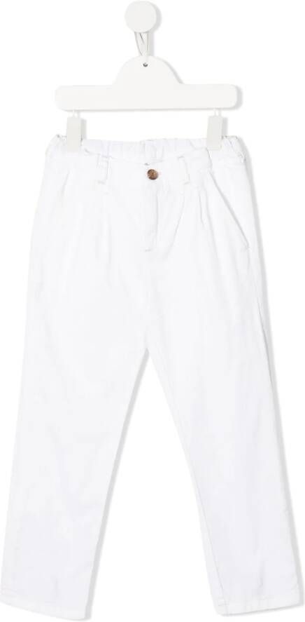 Bonpoint Slim-fit chino Wit