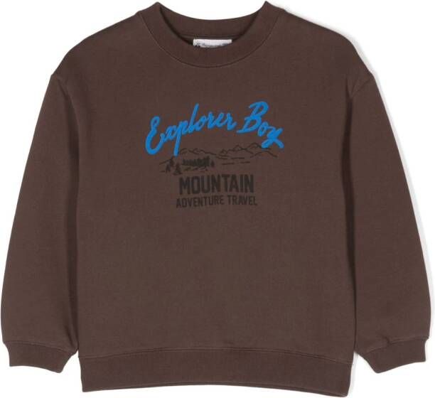 Bonpoint Sweater met print Bruin