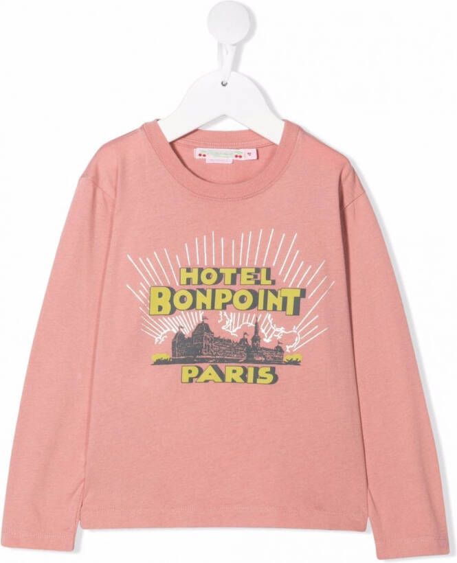 Bonpoint Sweater met print Roze