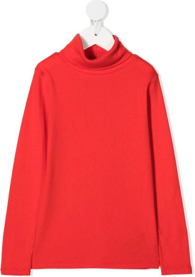 Bonpoint T-shirt met col Rood