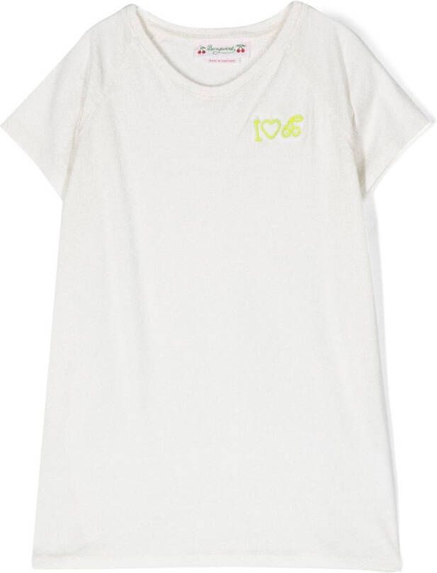Bonpoint T-shirt met geborduurd logo Wit