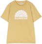 Bonpoint T-shirt met grafische print Geel - Thumbnail 1