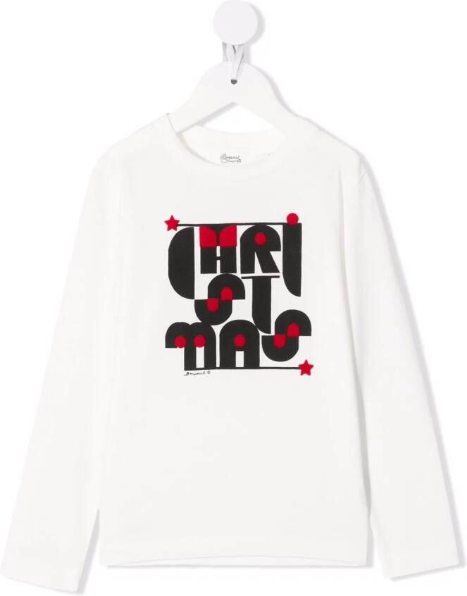 Bonpoint T-shirt met lange mouwen Wit