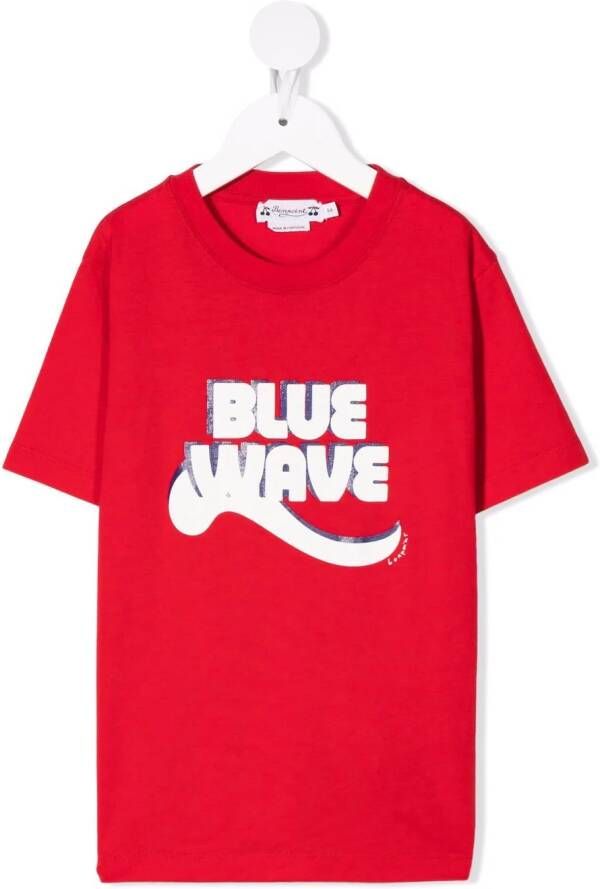 Bonpoint T-shirt met logoprint Rood