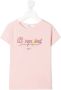 Bonpoint T-shirt met logoprint Roze - Thumbnail 1
