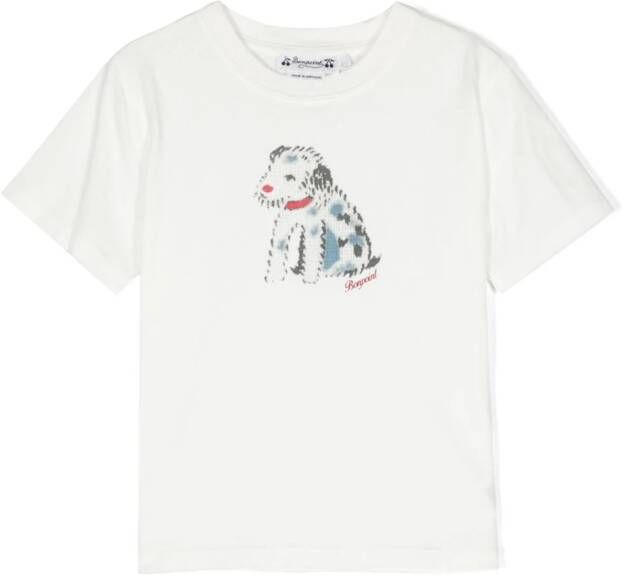 Bonpoint T-shirt met print Wit