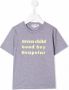 Bonpoint T-shirt met tekst Grijs - Thumbnail 1