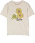 Bonpoint T-shirt met zonnebloemprint Beige - Thumbnail 1