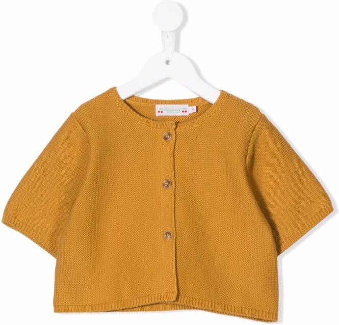 Bonpoint Vest met korte mouwen Geel
