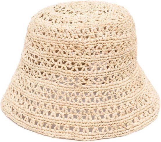 Bonpoint Geweven vissershoed Beige