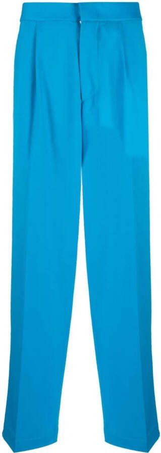Bonsai Pantalon met elastische achterkant Blauw