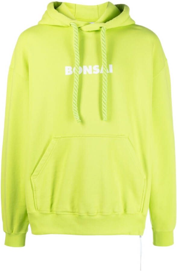 Bonsai Hoodie met logoprint Groen